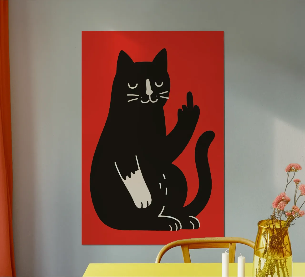 Zero F*cks Given - Cattitude Overload poster da KUNSTstück
