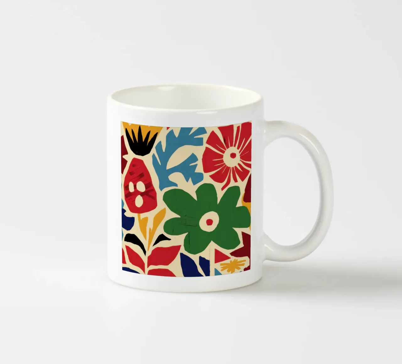 Potenza floreale retrò tazza in ceramica da Ink Pulse