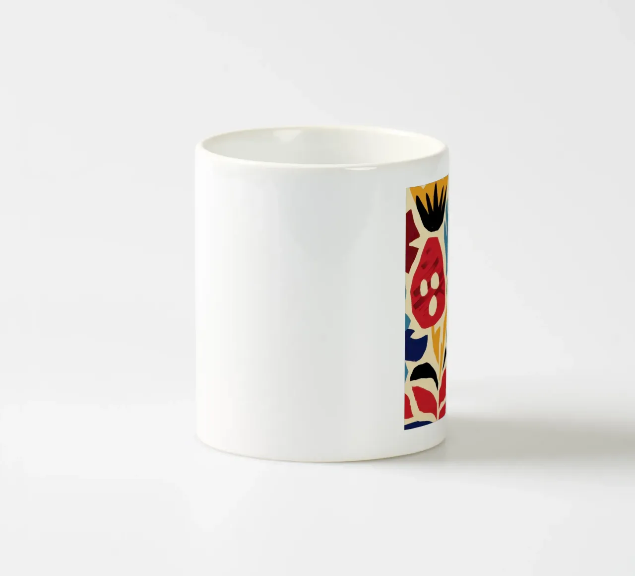Potenza floreale retrò tazza in ceramica da Ink Pulse