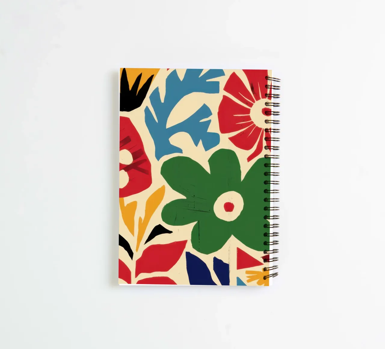 Retro Flower Power spiral notebook by Ink Pulse
