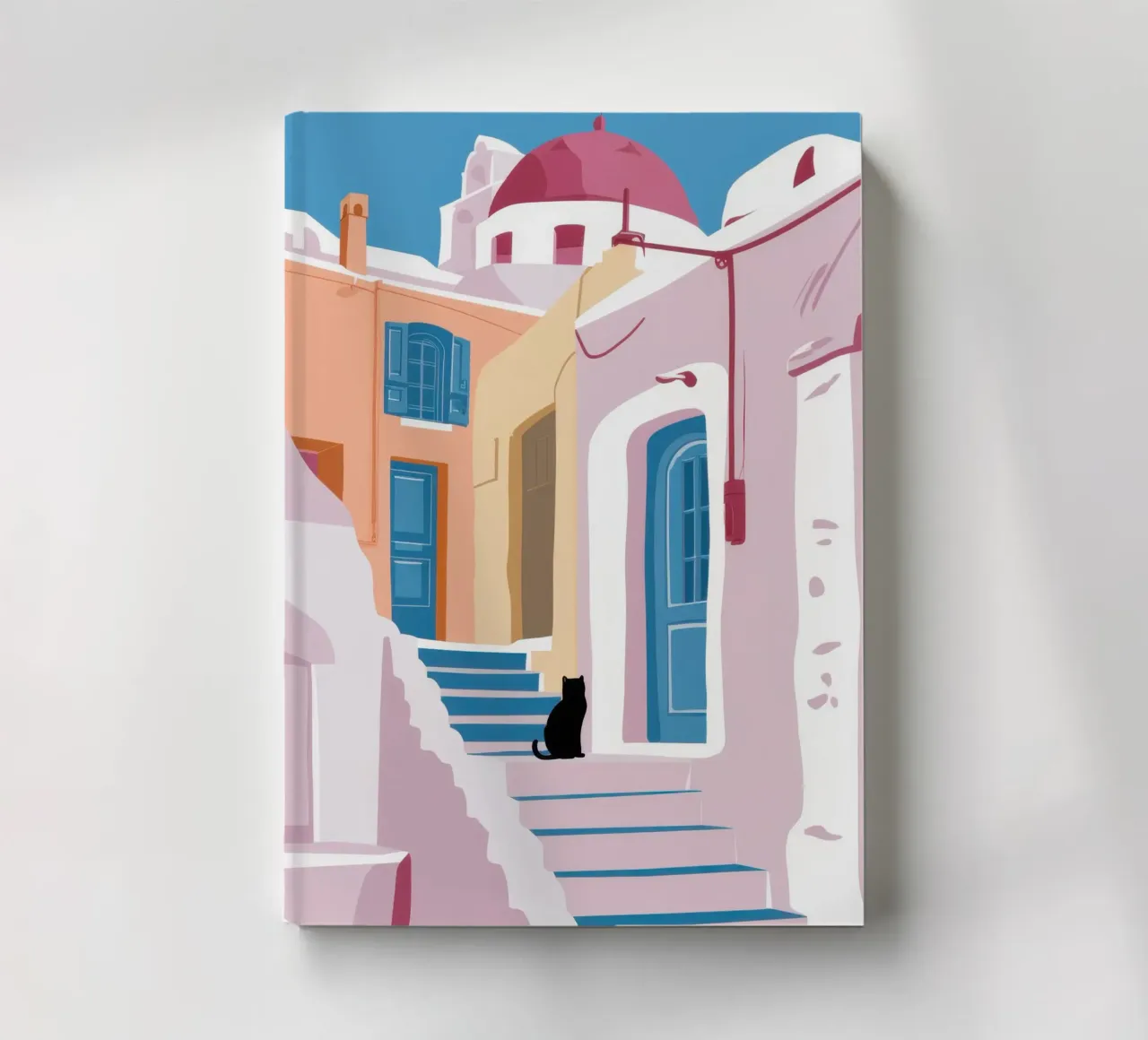 Gatto delle scale di Santorini diario da Dream Gesso