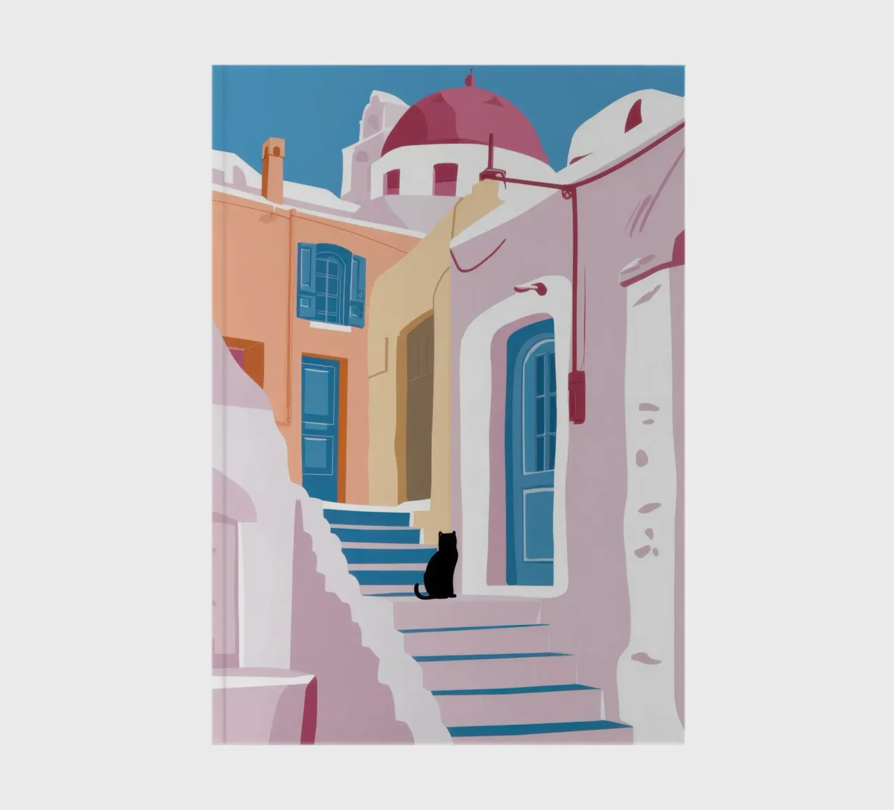 Gatto delle scale di Santorini diario da Dream Gesso