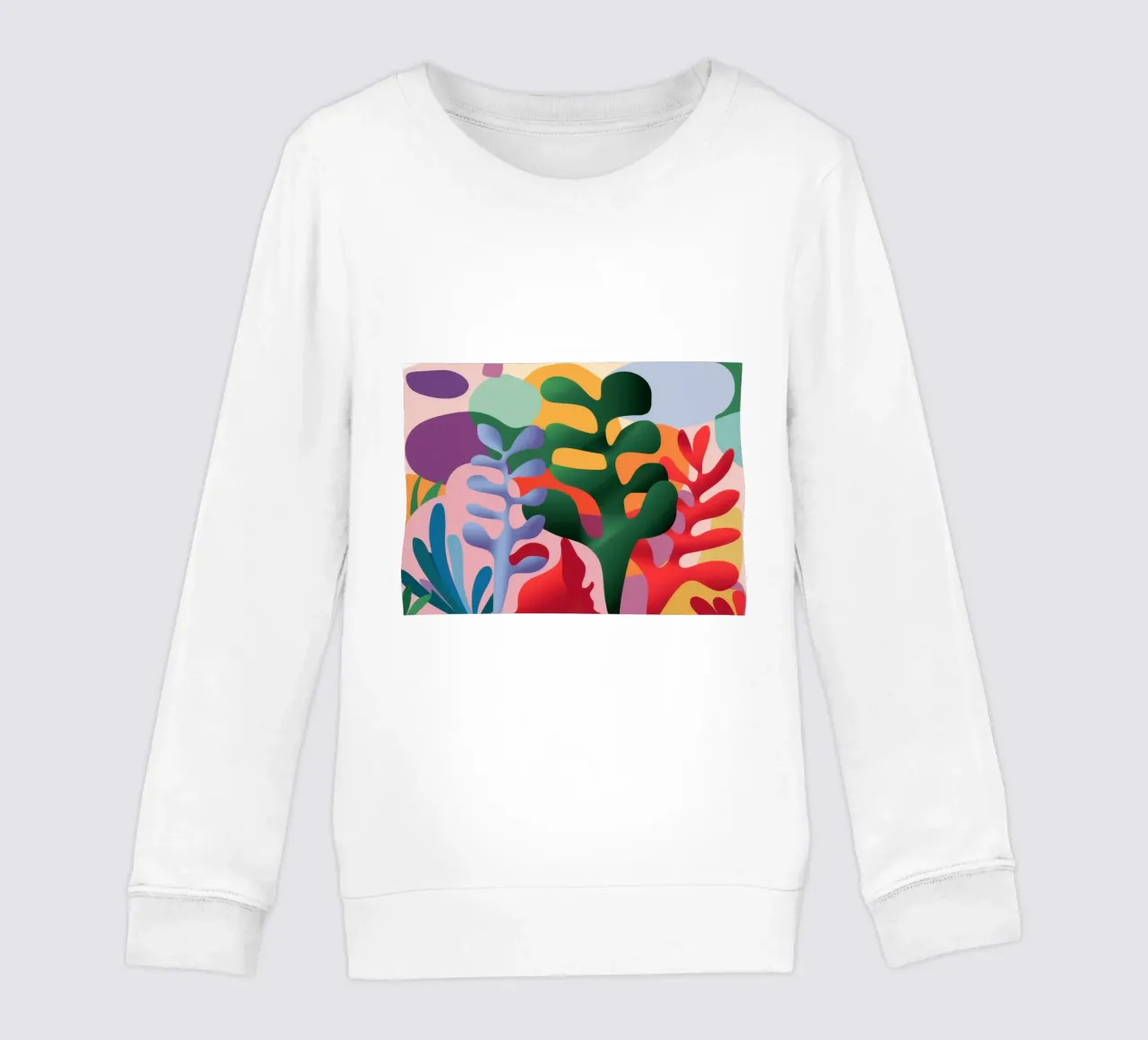 Collage botanico baciato dal sole felpa bambino da Mythy Brush