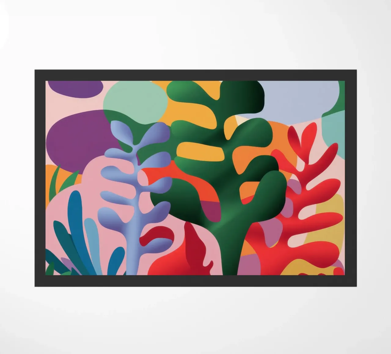 Collage botanico baciato dal sole zerbino da Mythy Brush