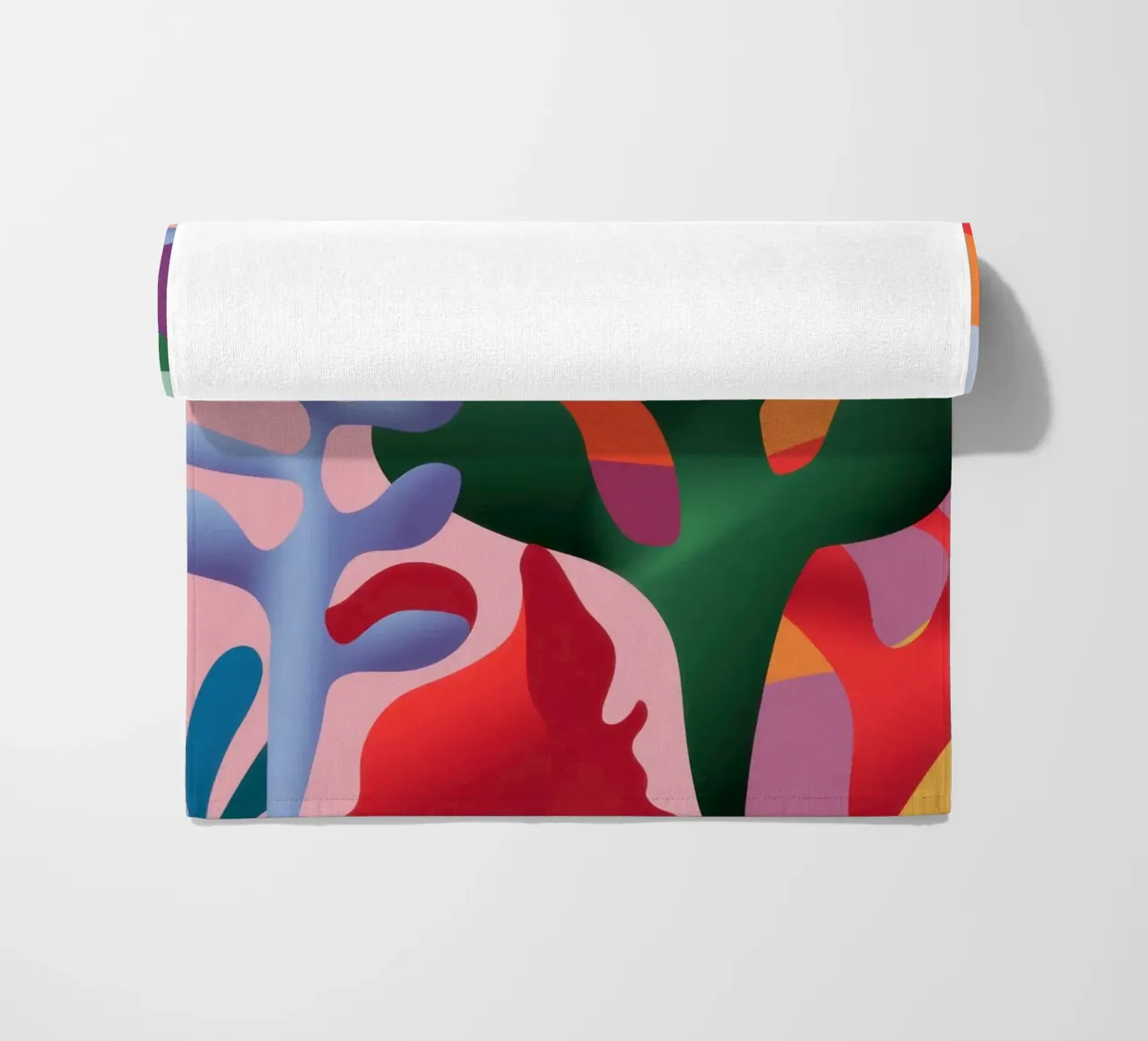 Collage botanico baciato dal sole telo mare da Mythy Brush
