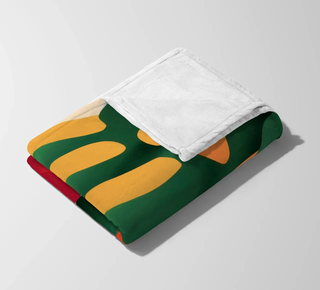 Collage botanico baciato dal sole coperta in pile da Mythy Brush