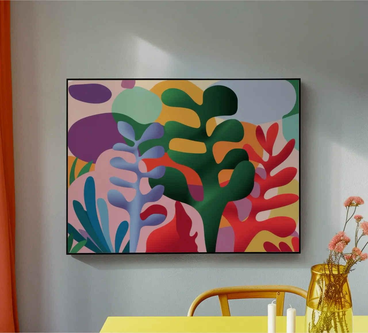 Collage botanico baciato dal sole plexiglass da Mythy Brush