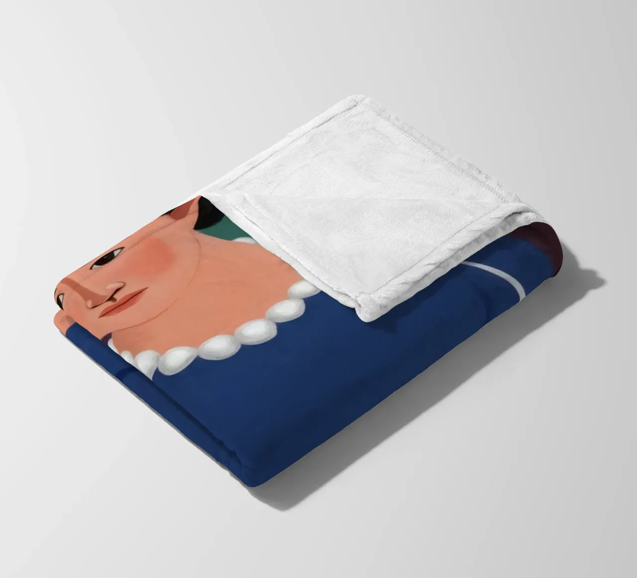 Donna con caffettiera coperta in pile da Flock Reverie