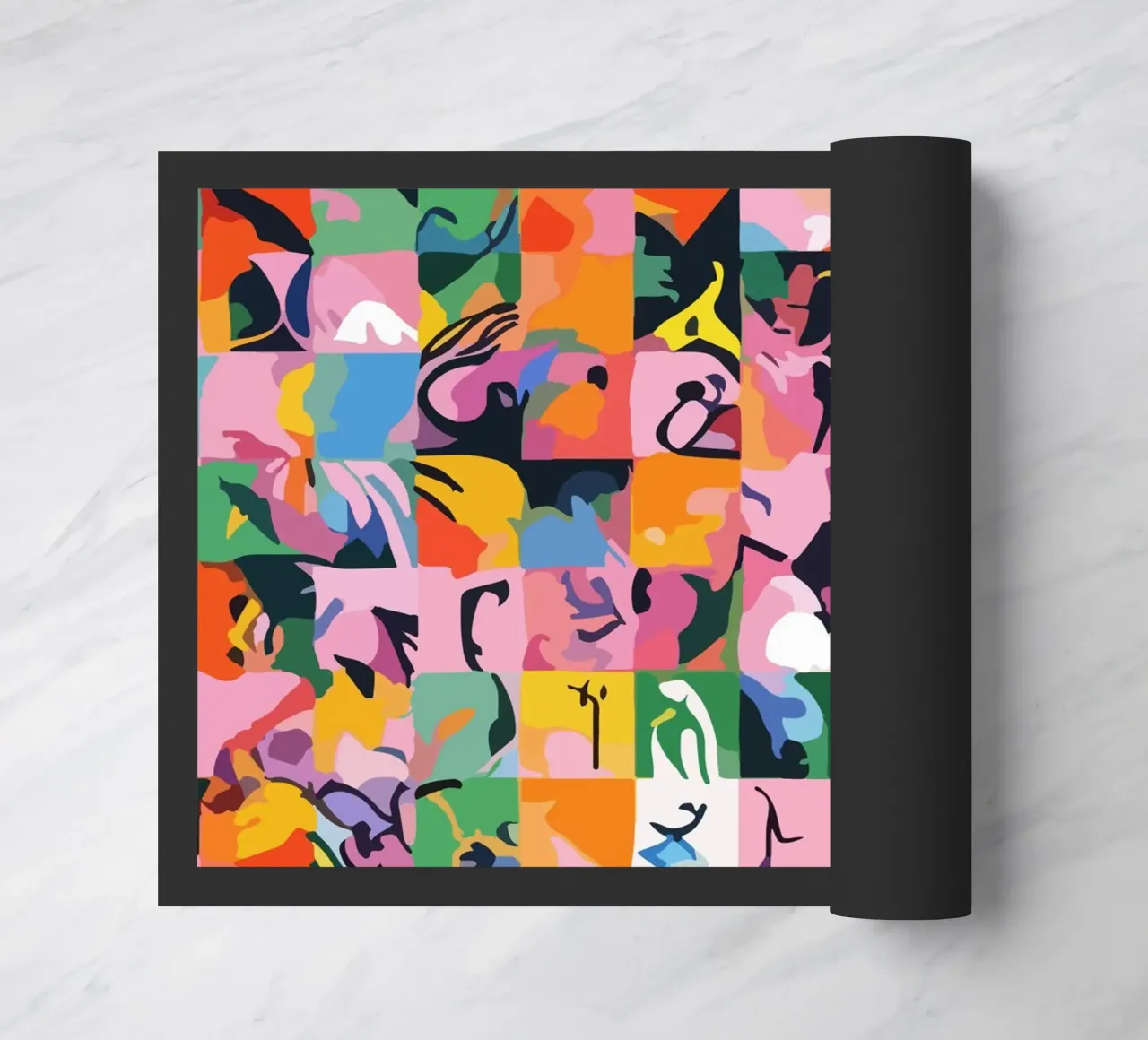 Life On A Checkerboard doormat by 83oranges