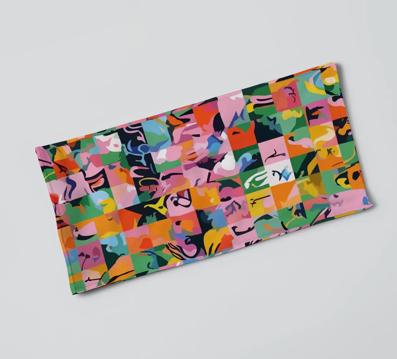 Life On A Checkerboard towel by 83oranges