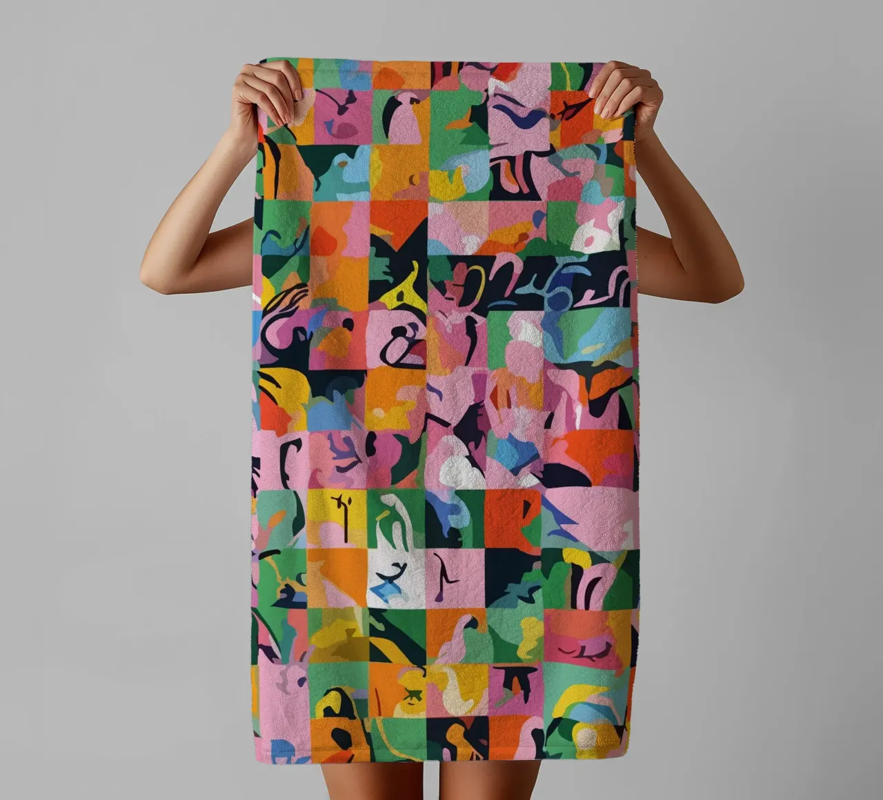 Life On A Checkerboard towel by 83oranges