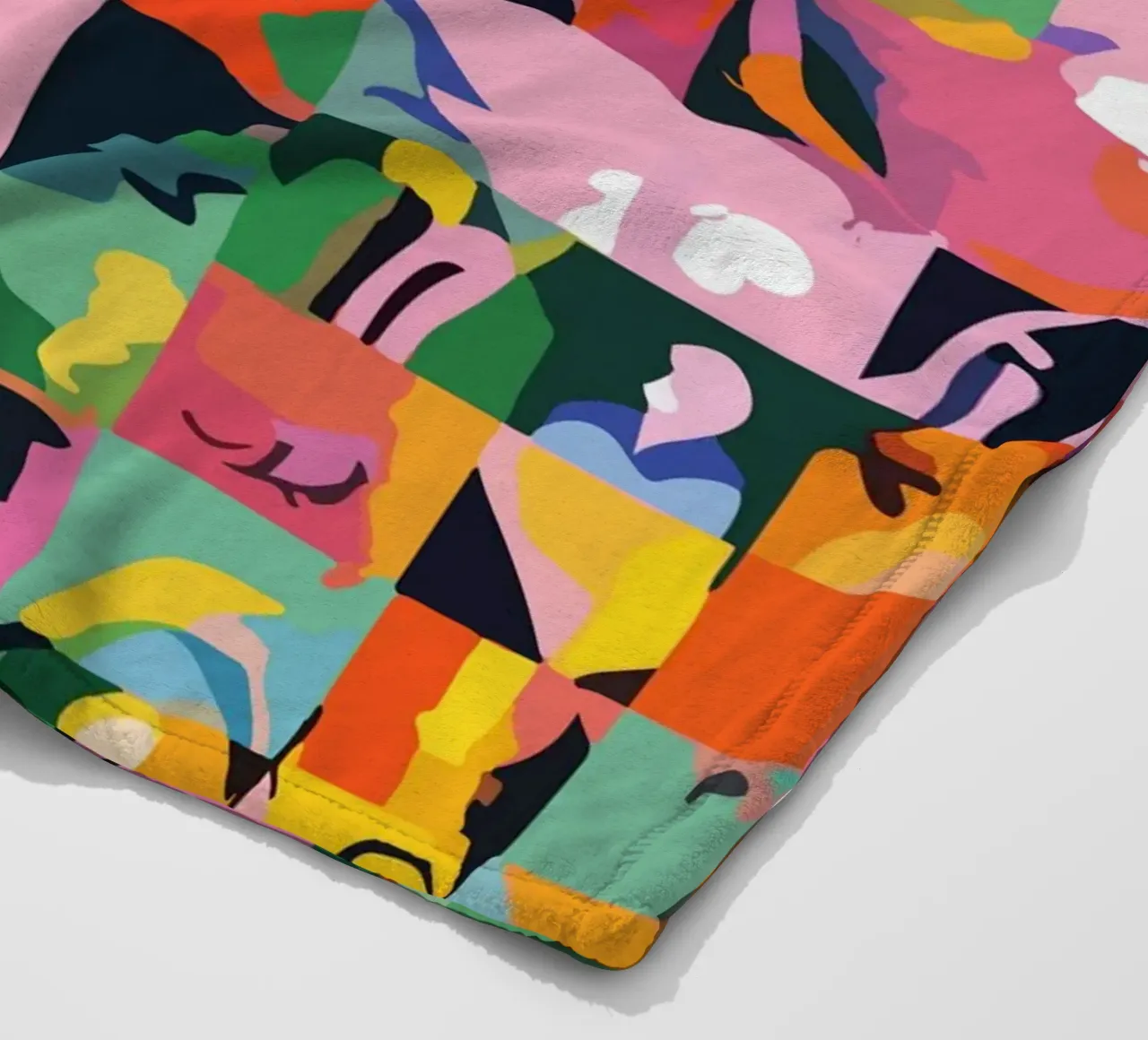 Life On A Checkerboard fleece blanket by 83oranges