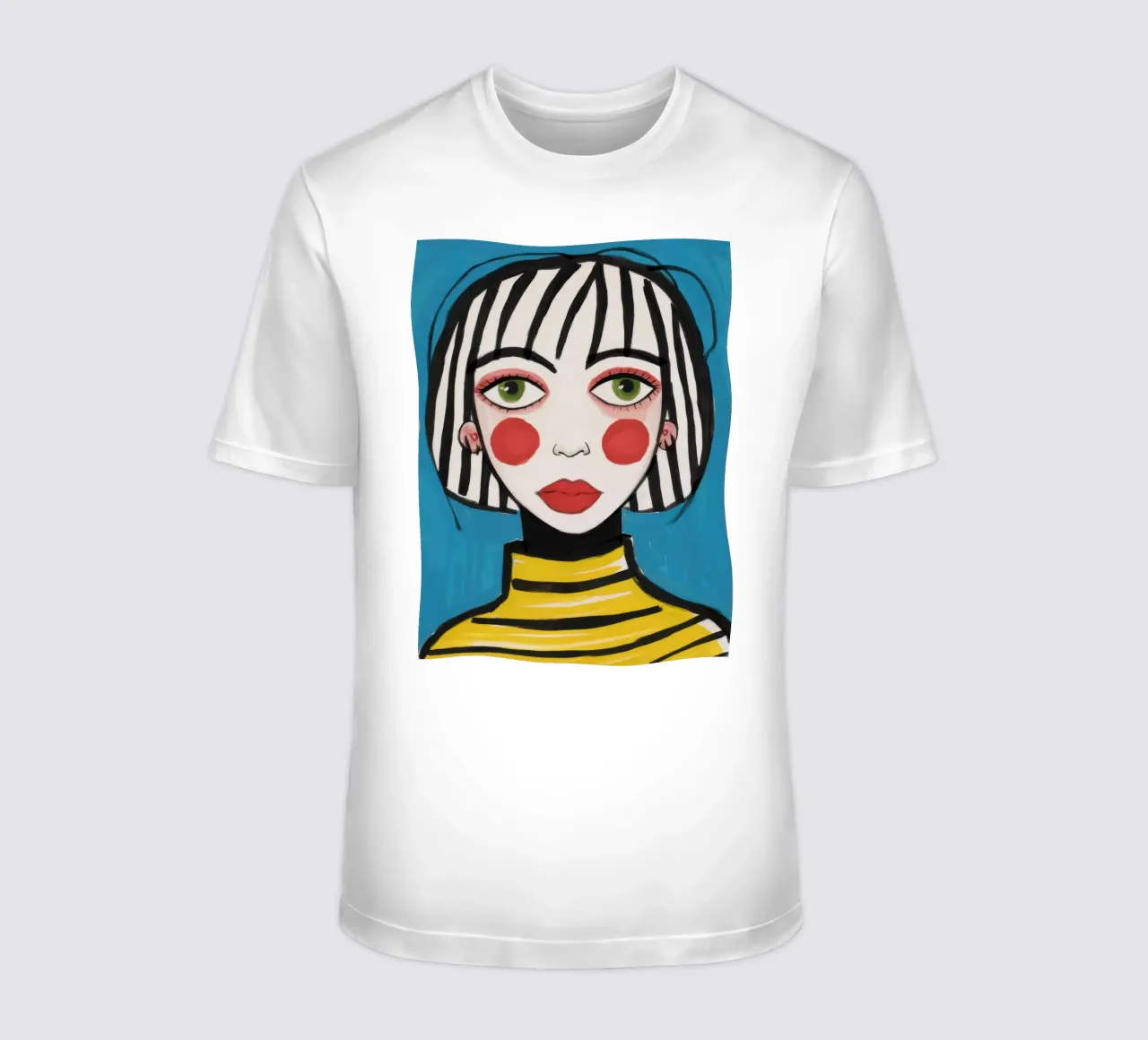 Sguardo malinconico bretone t-shirt da Dream Gesso