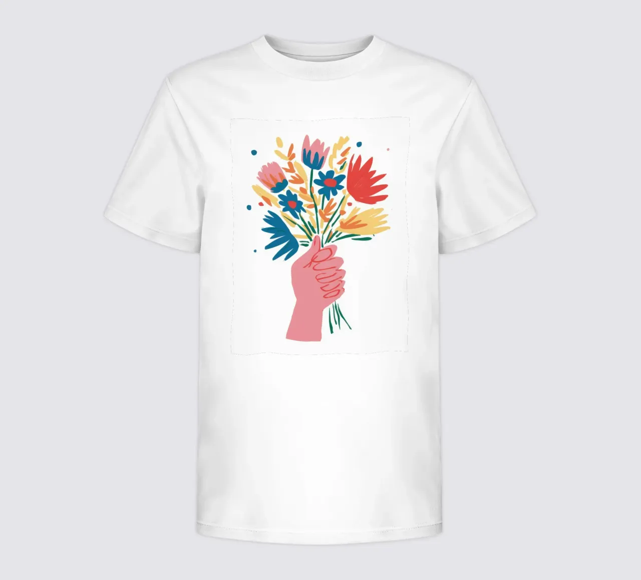 Wildflower Gesture Joy kids t-shirt by Giant Foxs