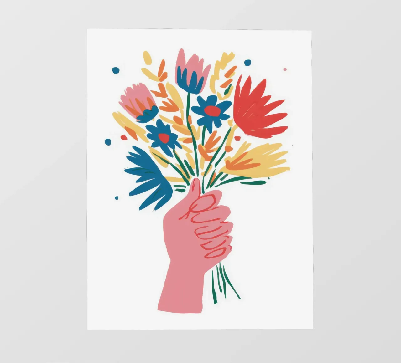 Gesto di fiori selvatici Joy telo in pvc da Giant Foxs