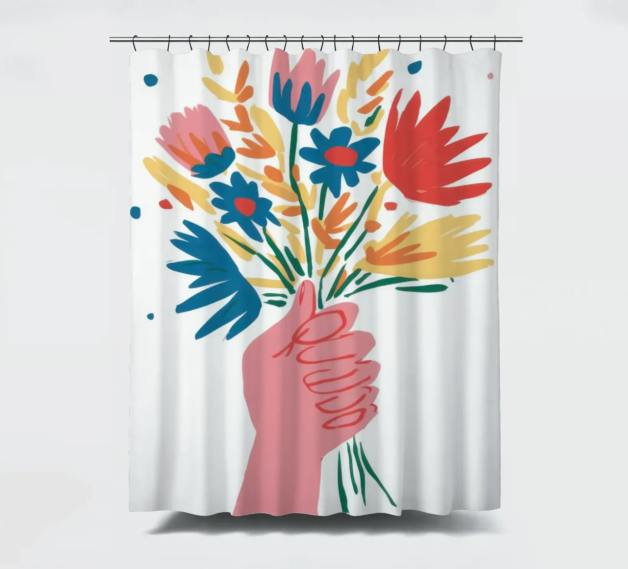 Gesto di fiori selvatici Joy tenda da doccia da Giant Foxs