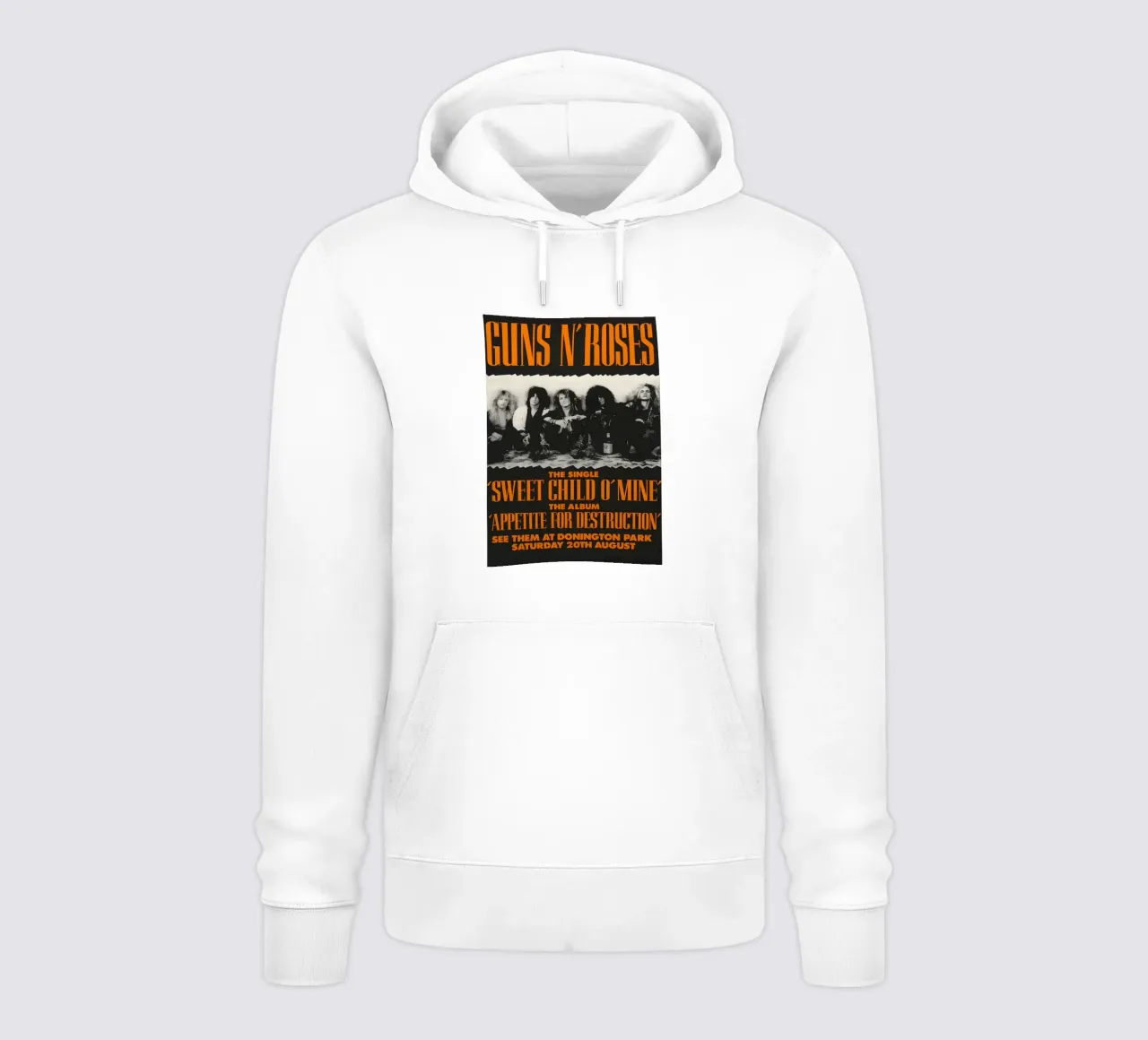 Guns N’ Roses Huge 5′ Donington Park 1988 Concert Poster hoodie by DGUnder