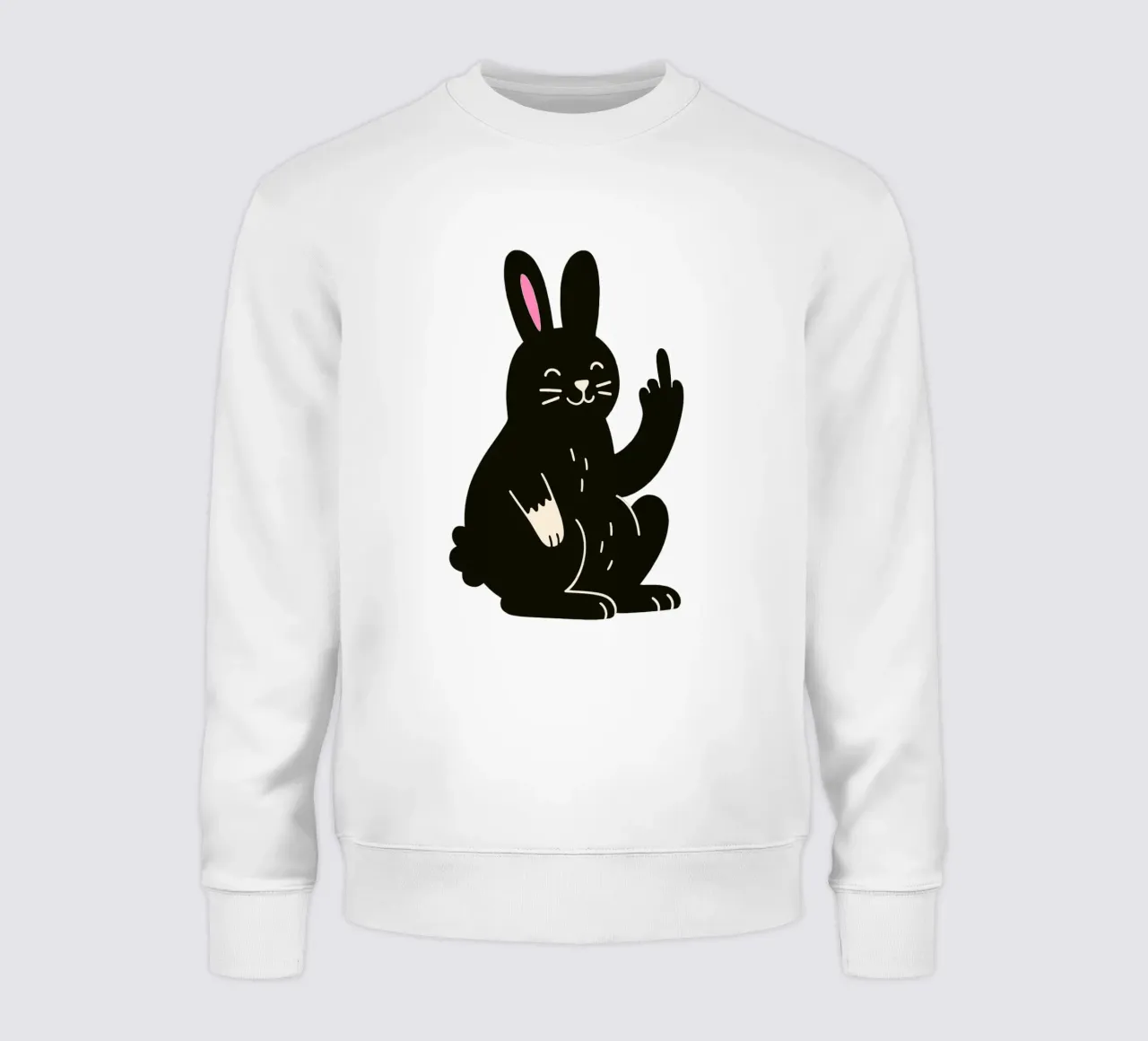 Fluffy but F*ck Off - Rude Rabbit Vibes felpa da KUNSTstück