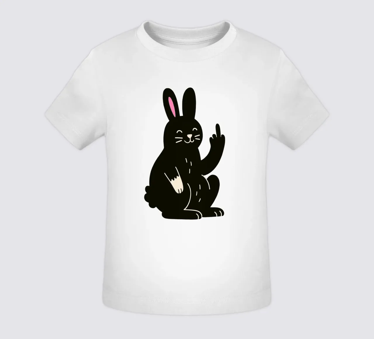 Fluffy but F*ck Off - Rude Rabbit Vibes maglietta neonato da KUNSTstück