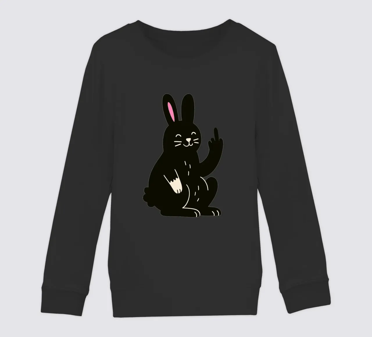 Fluffy but F*ck Off - Rude Rabbit Vibes felpa bambino da KUNSTstück