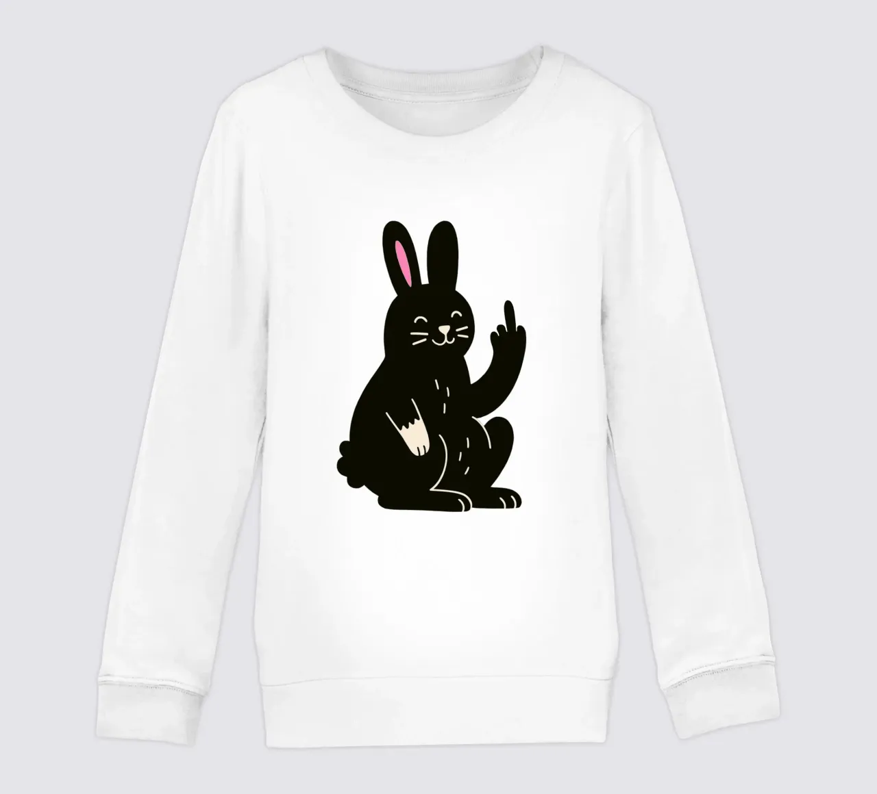 Fluffy but F*ck Off - Rude Rabbit Vibes felpa bambino da KUNSTstück