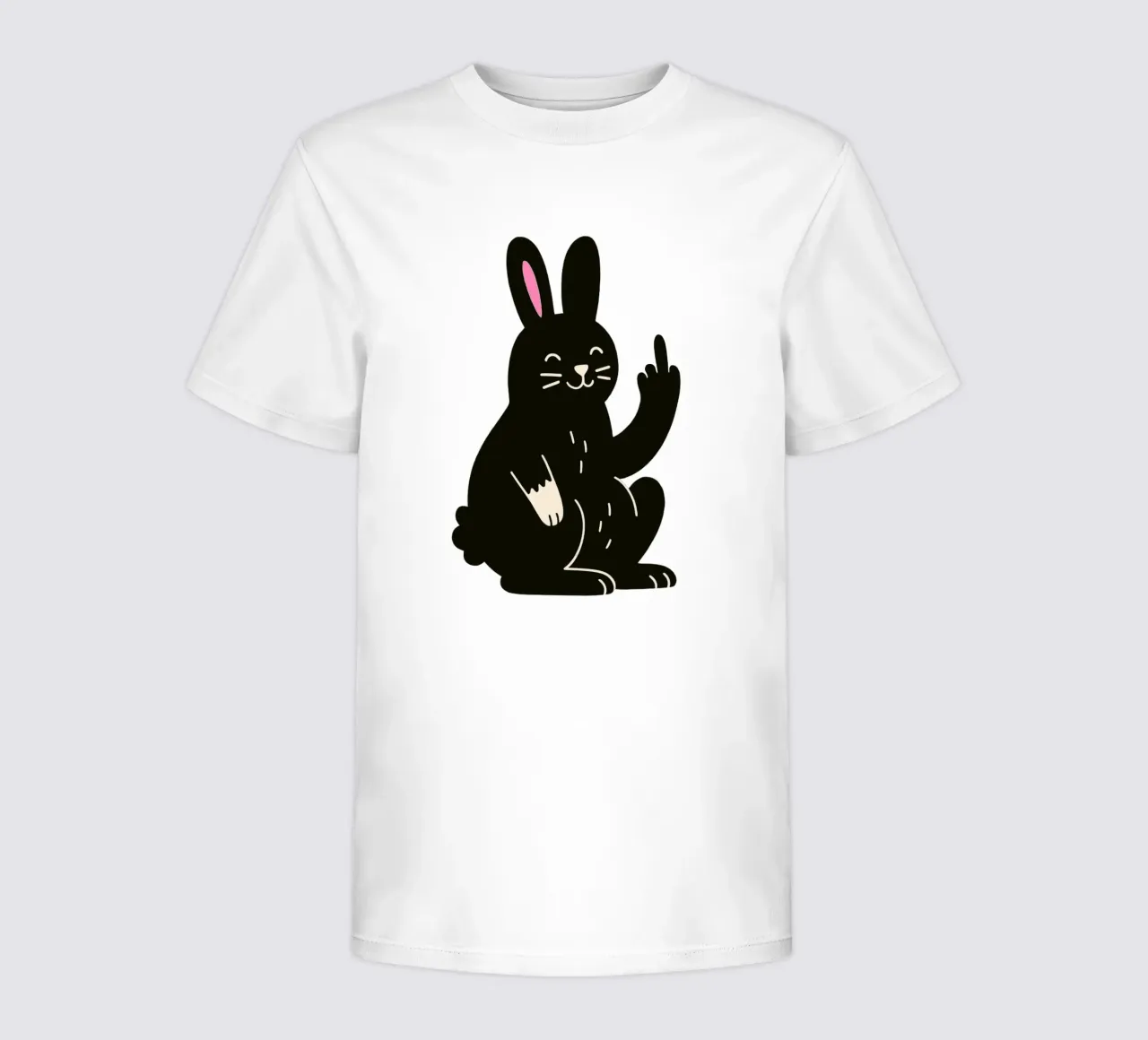 Fluffy but F*ck Off - Rude Rabbit Vibes t-shirt bambini da KUNSTstück
