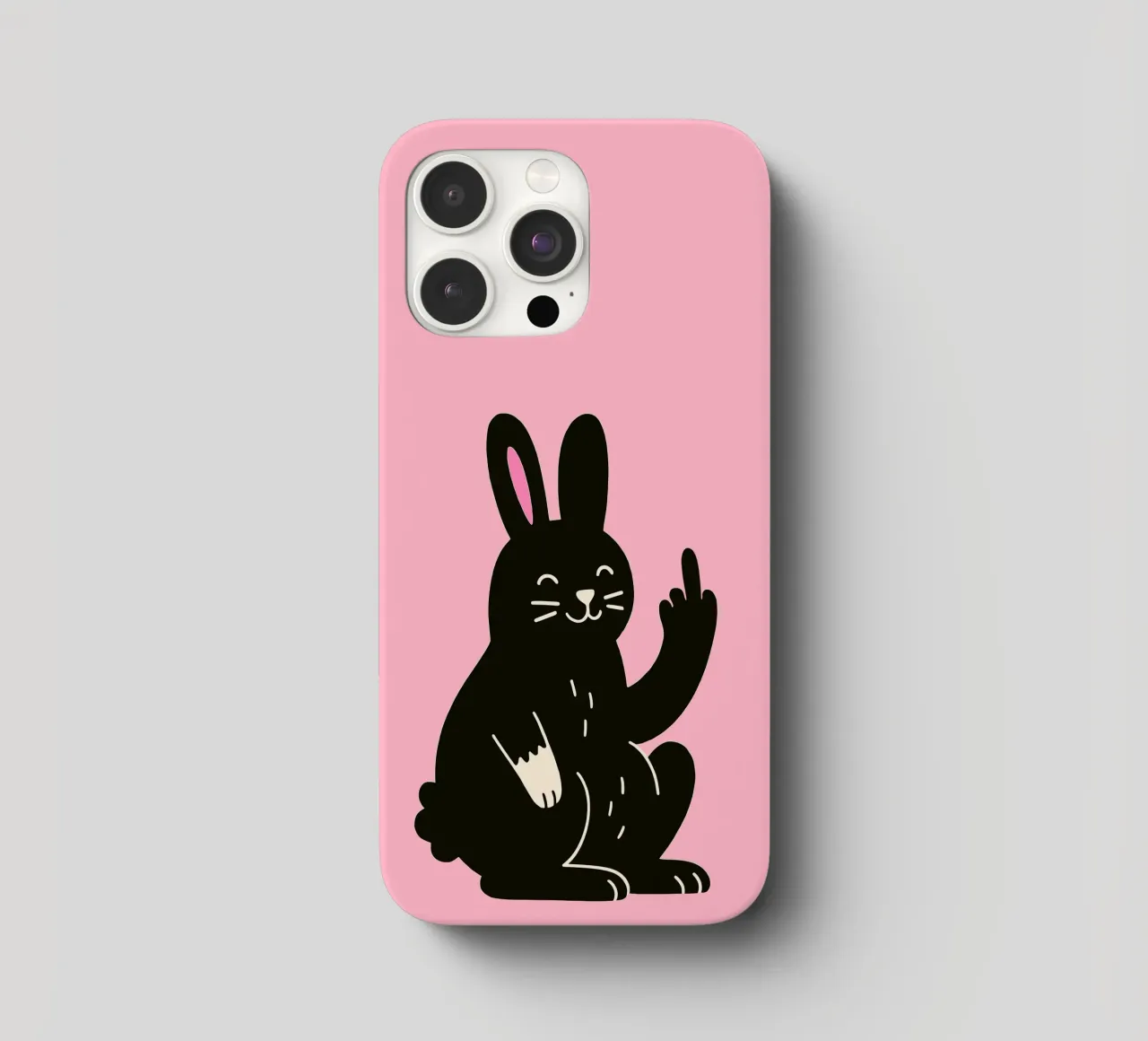 Fluffy but F*ck Off - Rude Rabbit Vibes cover iphone da KUNSTstück