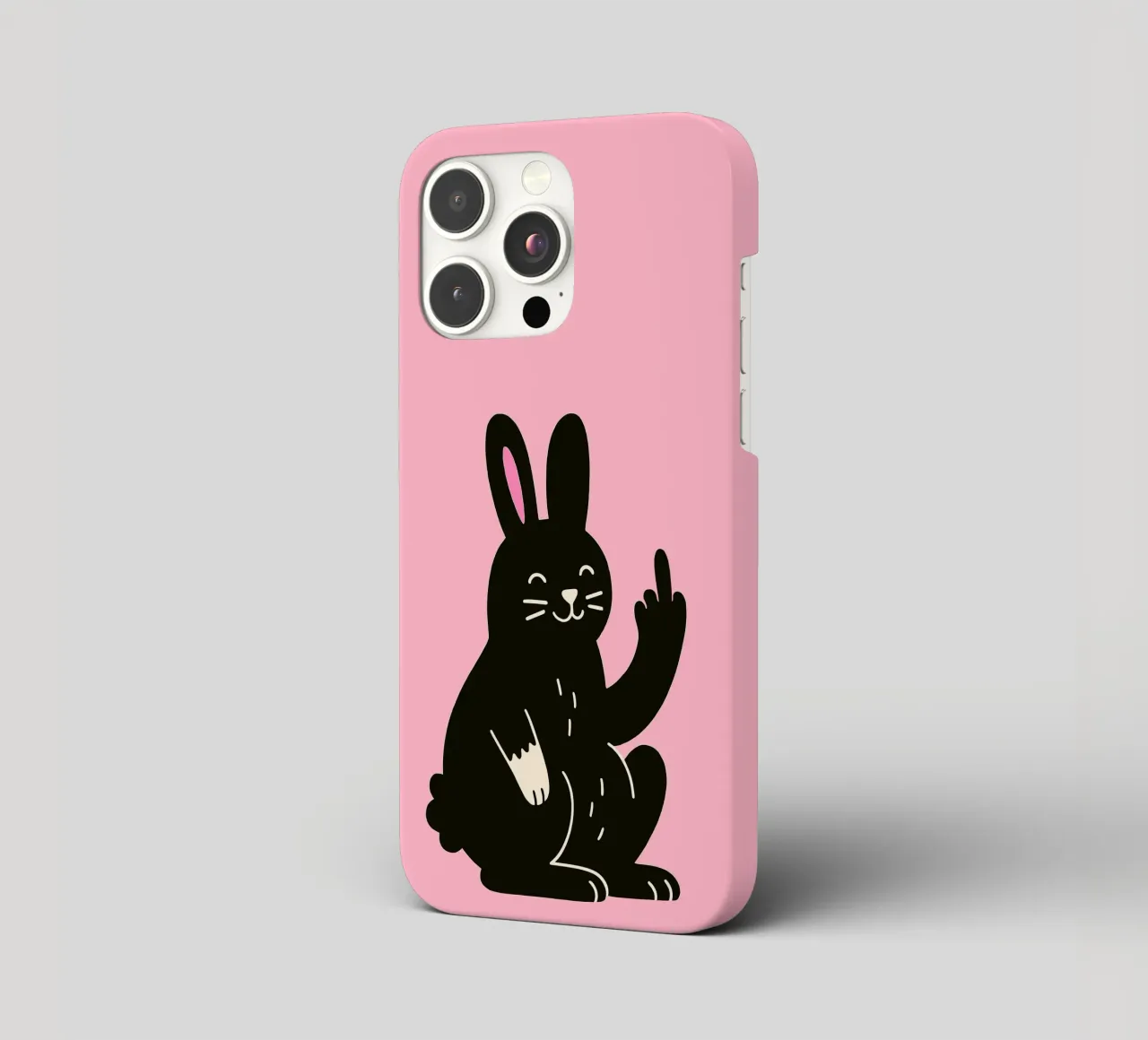 Fluffy but F*ck Off - Rude Rabbit Vibes cover iphone da KUNSTstück