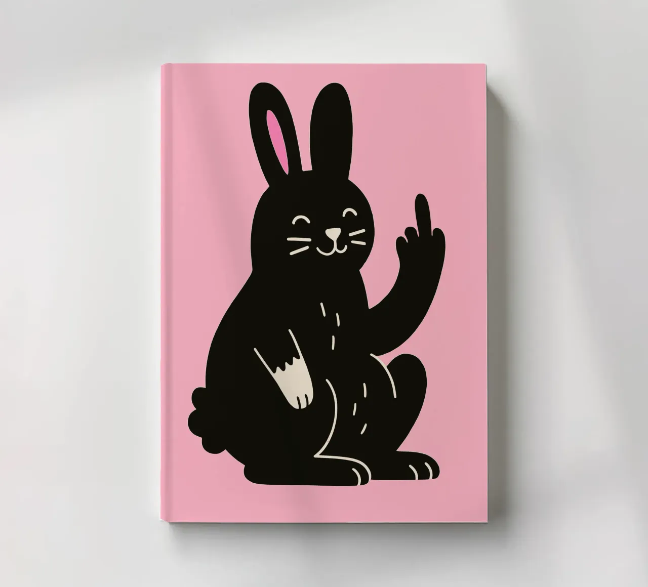 Fluffy but F*ck Off - Rude Rabbit Vibes carnet de notes de KUNSTstück
