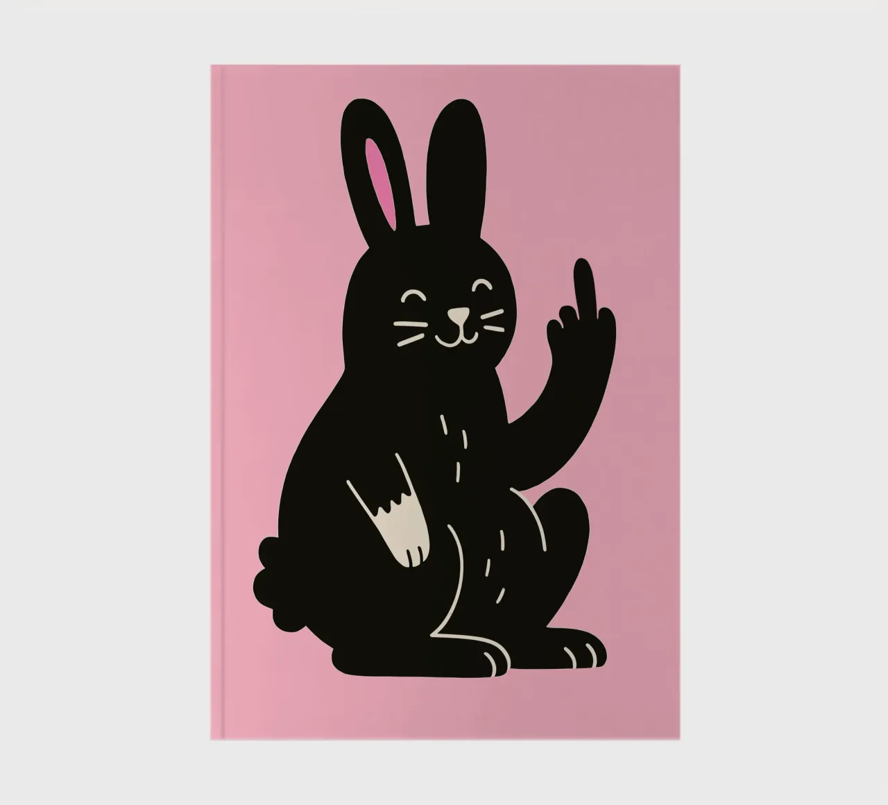 Fluffy but F*ck Off - Rude Rabbit Vibes carnet de notes de KUNSTstück