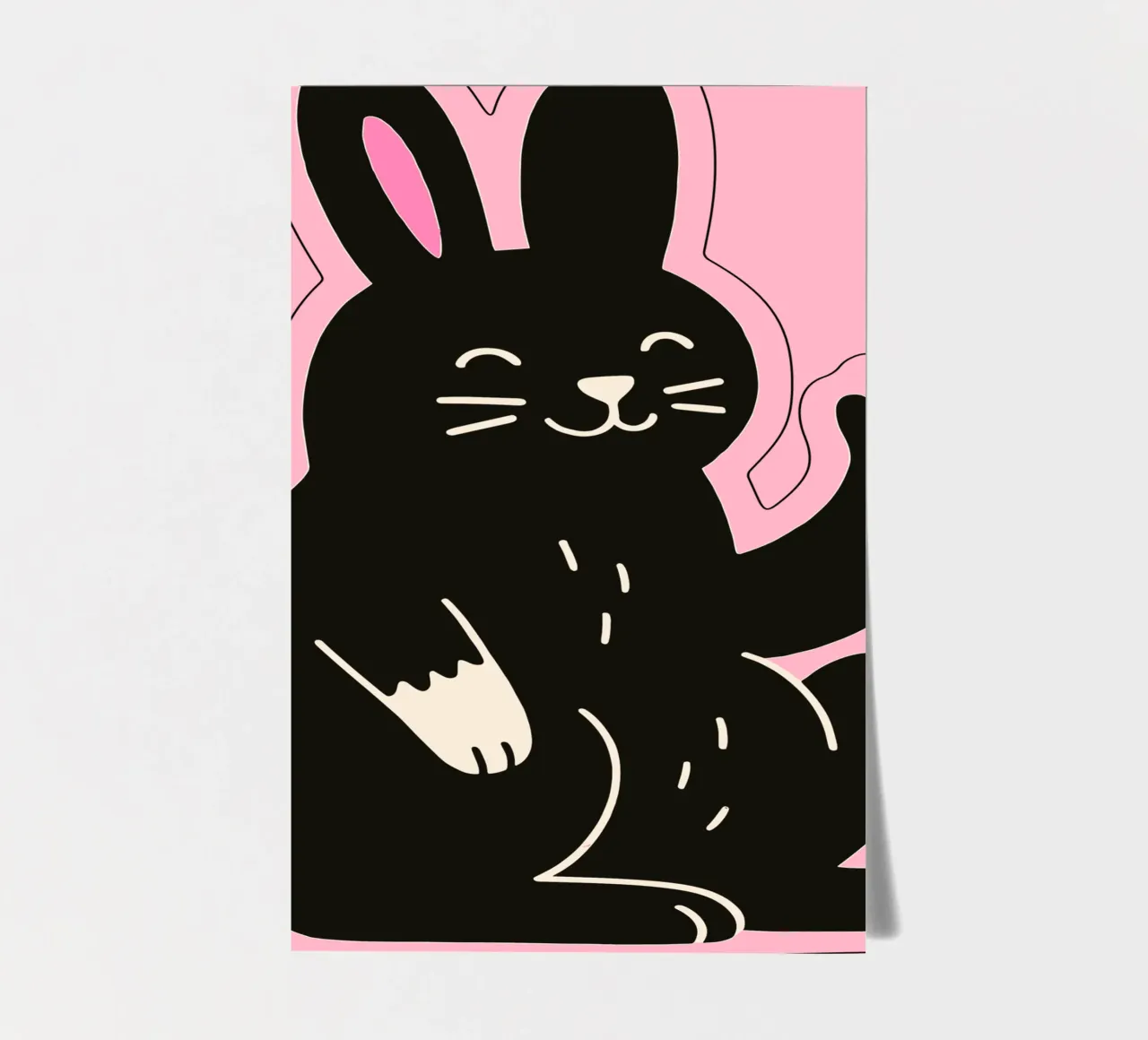 Fluffy but F*ck Off - Rude Rabbit Vibes Stickerbogen von KUNSTstück