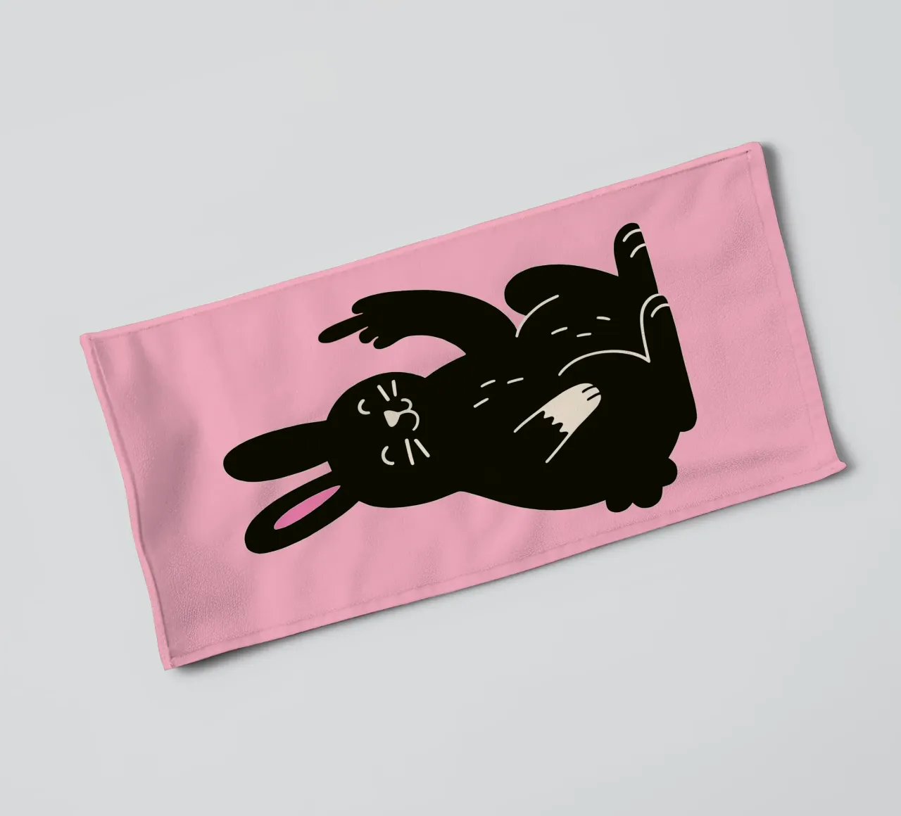 Fluffy but F*ck Off - Rude Rabbit Vibes asciugamano da bagno da KUNSTstück