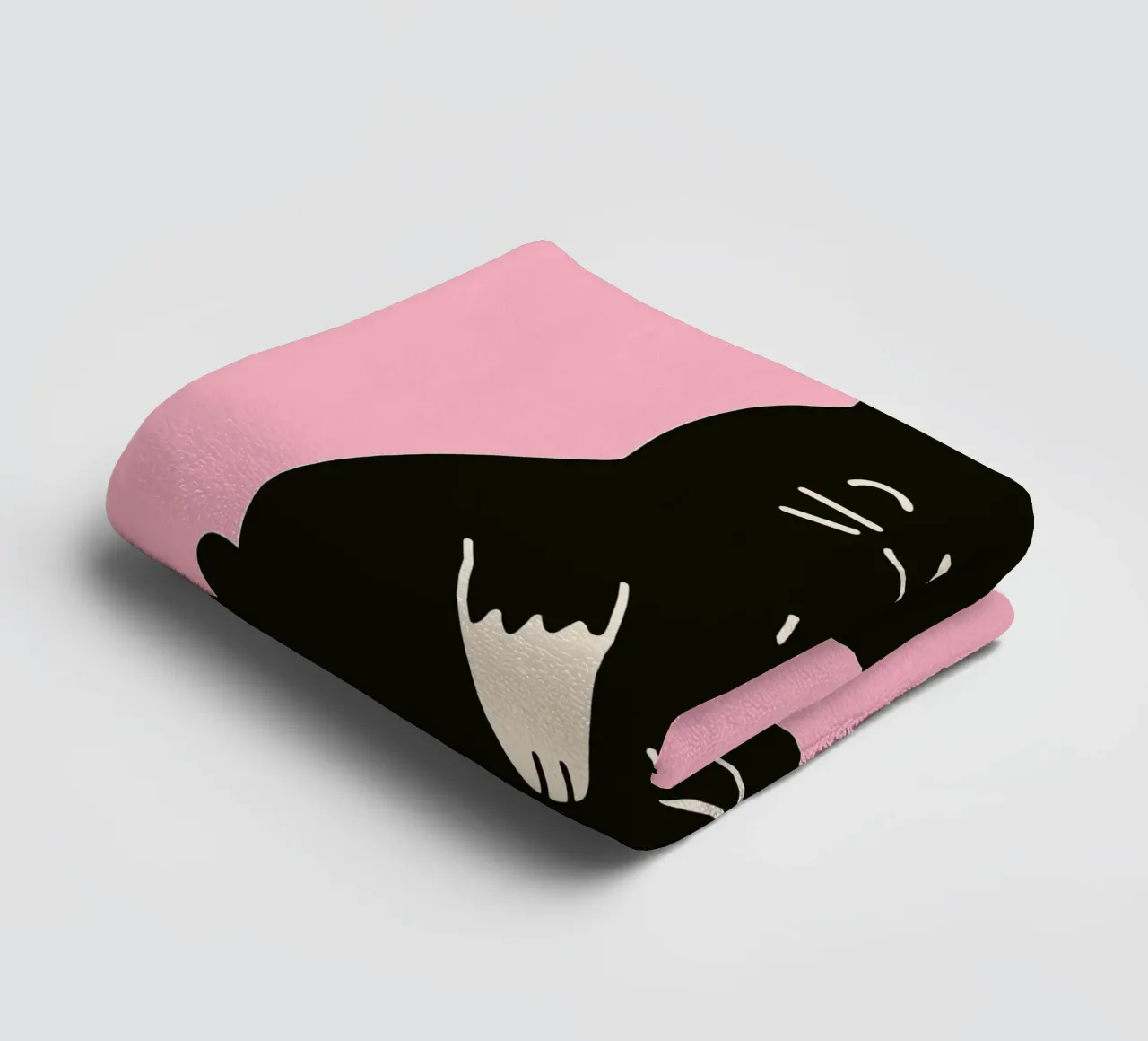 Fluffy but F*ck Off - Rude Rabbit Vibes Handtuch von KUNSTstück
