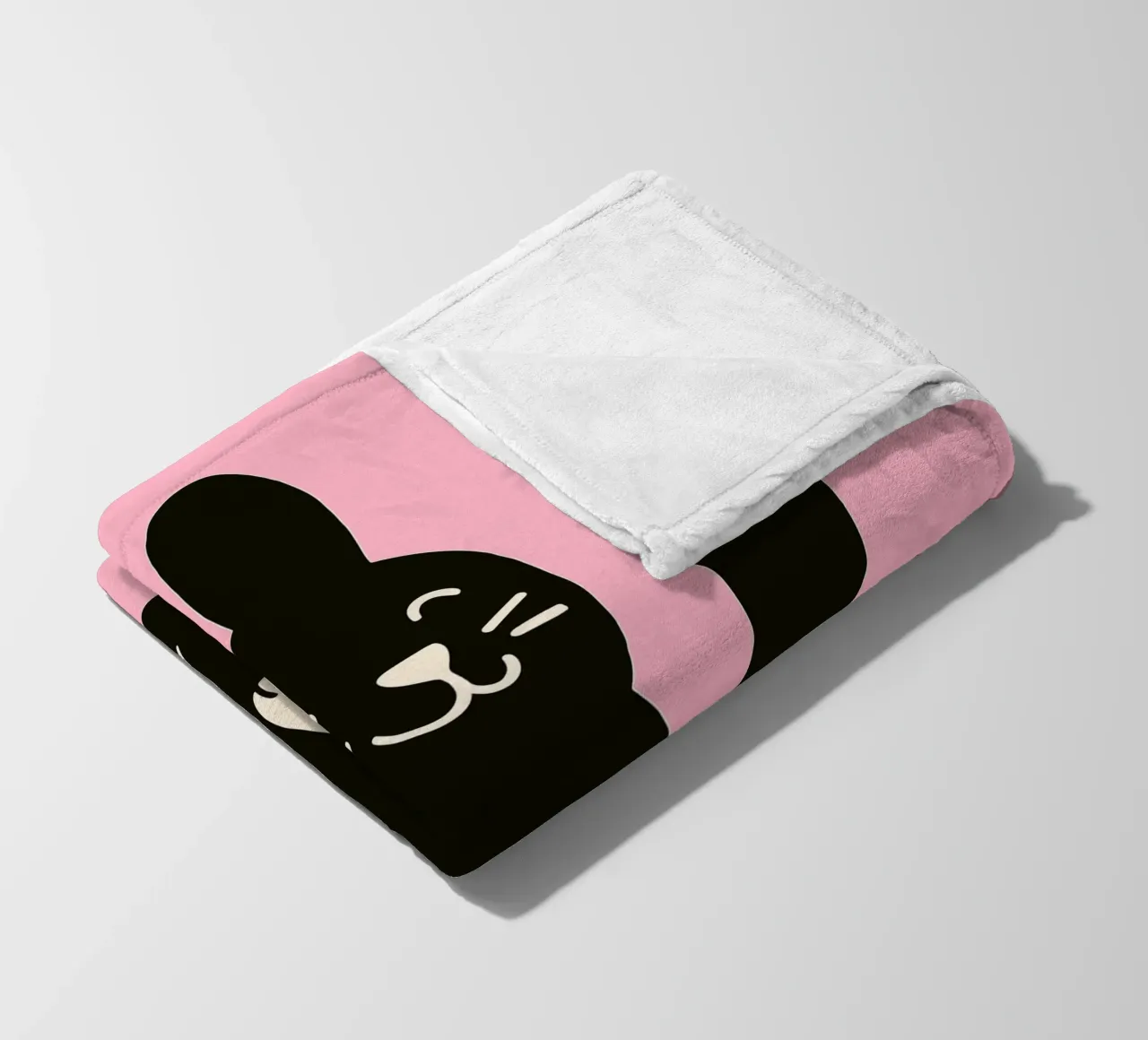 Fluffy but F*ck Off - Rude Rabbit Vibes coperta in pile da KUNSTstück