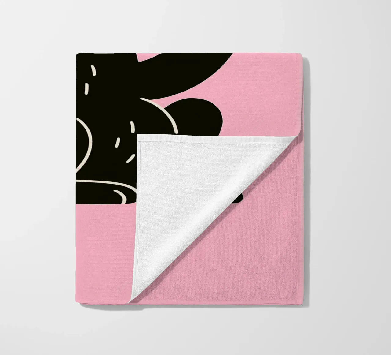 Fluffy but F*ck Off - Rude Rabbit Vibes telo mare da KUNSTstück