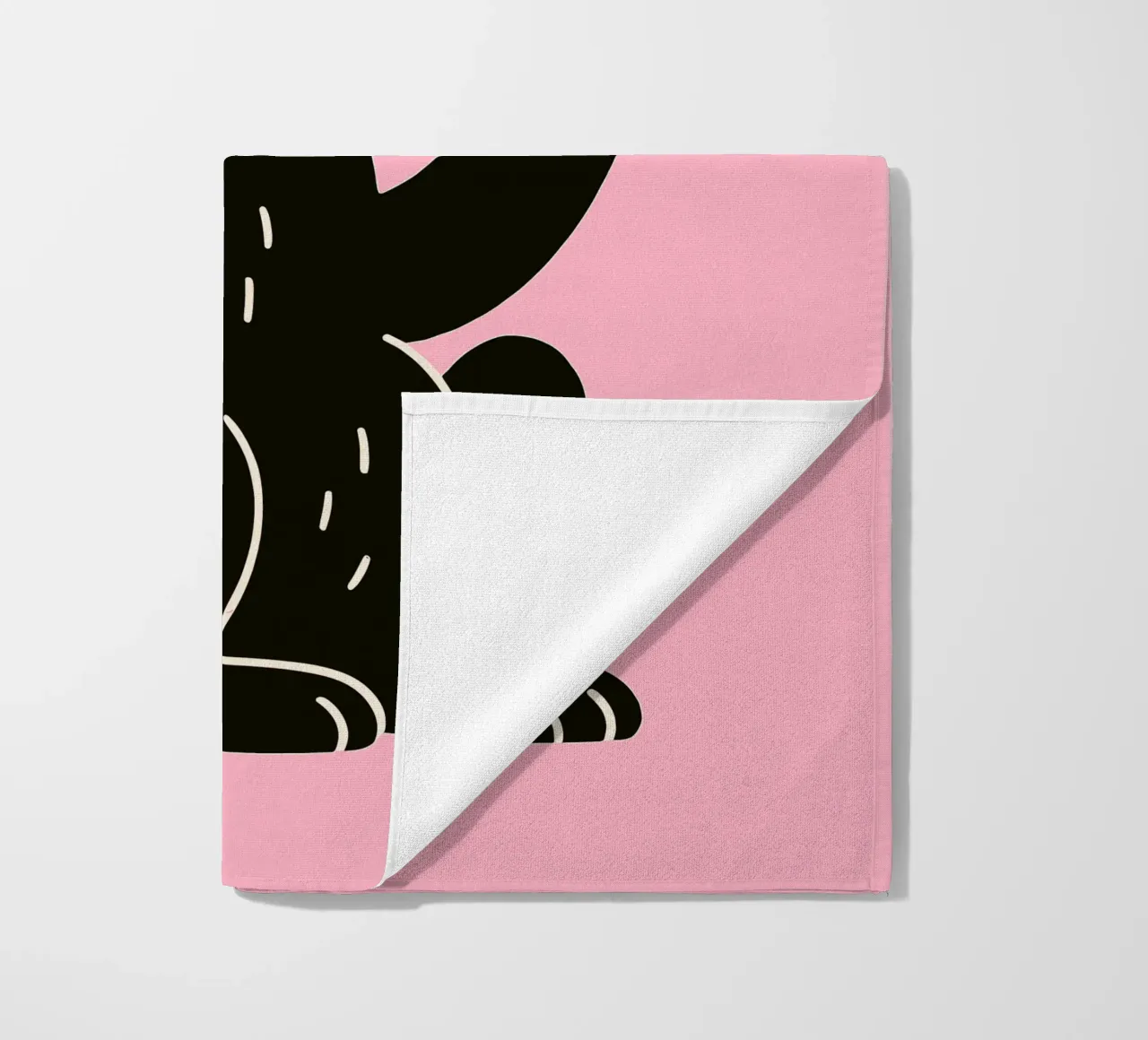 Fluffy but F*ck Off - Rude Rabbit Vibes telo mare da KUNSTstück