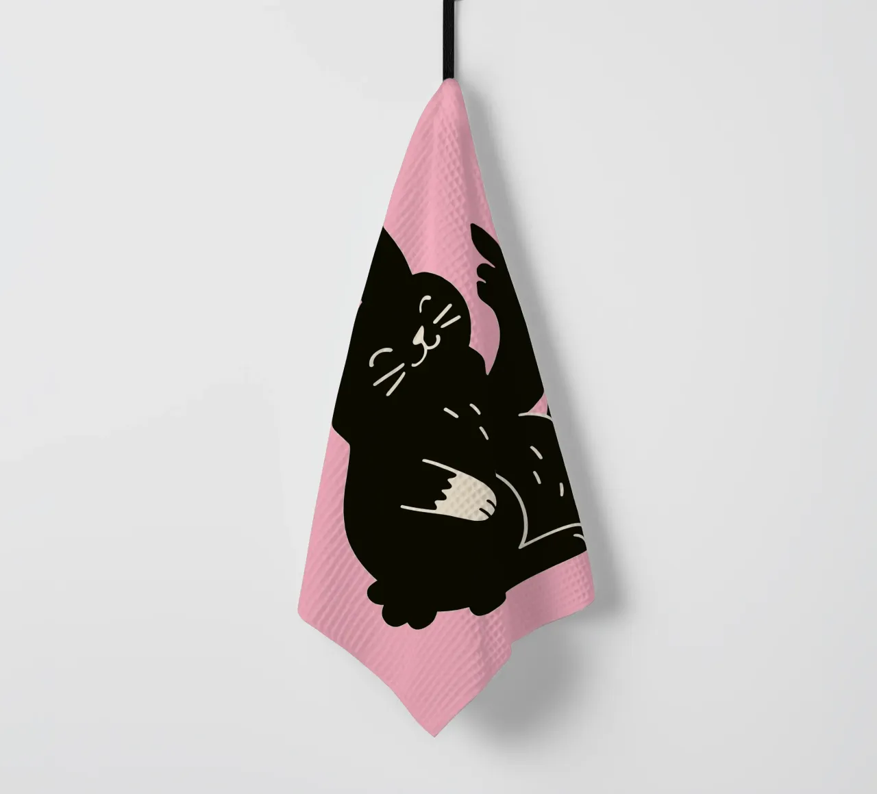 Fluffy but F*ck Off - Rude Rabbit Vibes torchon de KUNSTstück