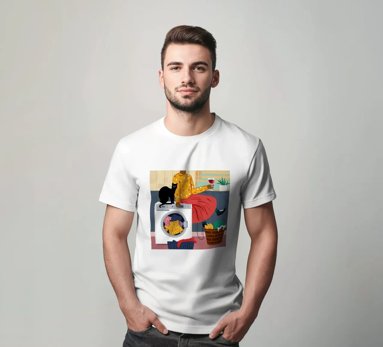 Tareas con un acompañante camiseta de Mythy Brush