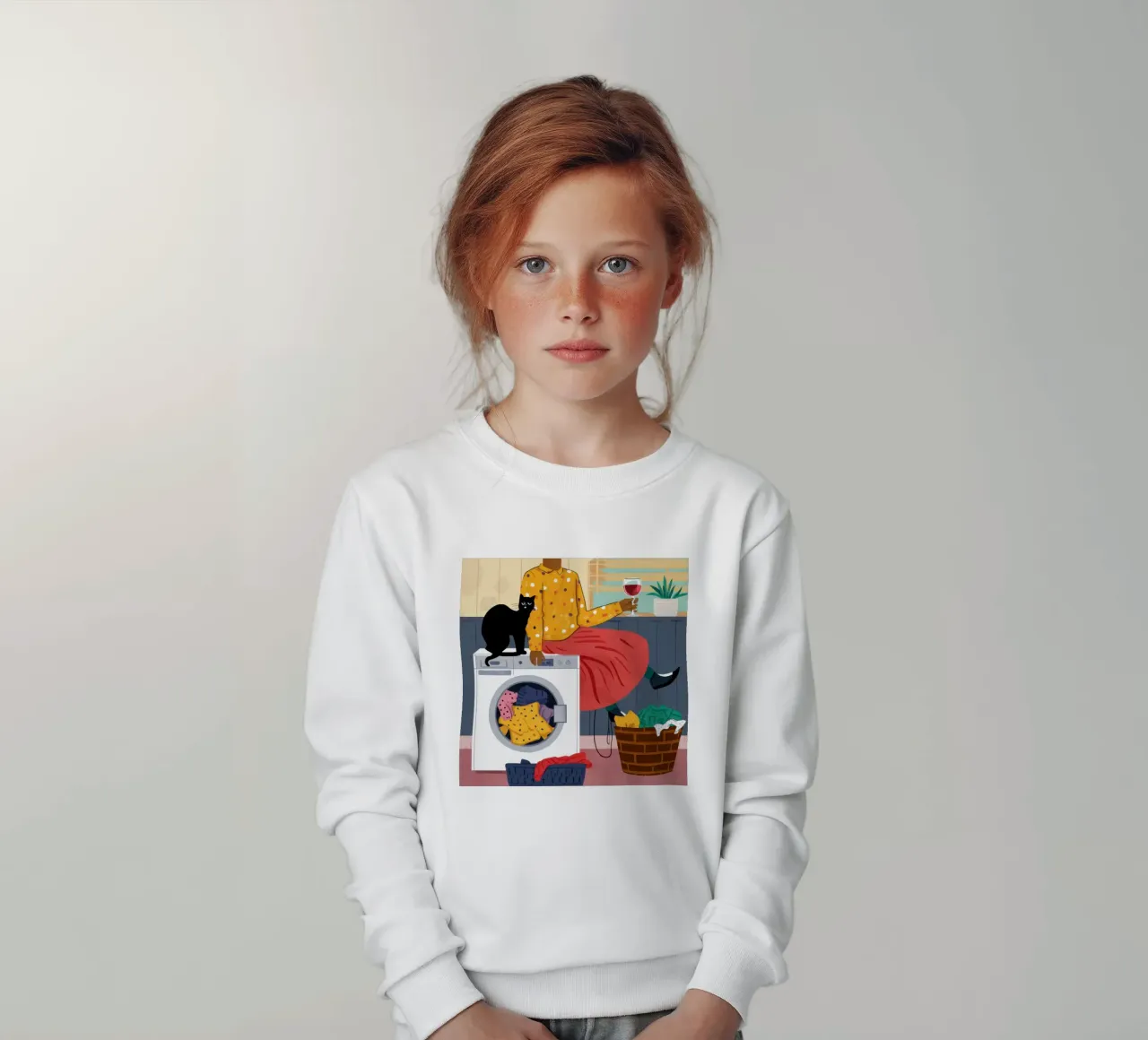 Tareas con un acompañante sudadera para niño de Mythy Brush