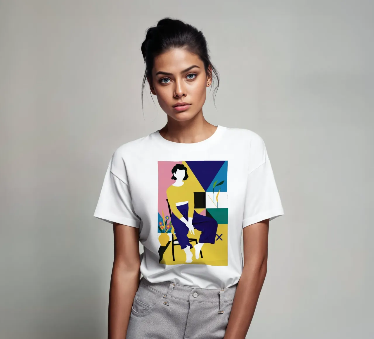 Canary Abstract Repose t-shirt by Prism Ritual