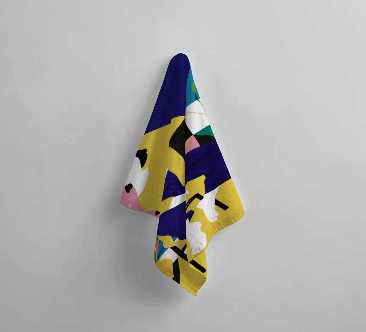 Canary Abstract Repose towel by Prism Ritual