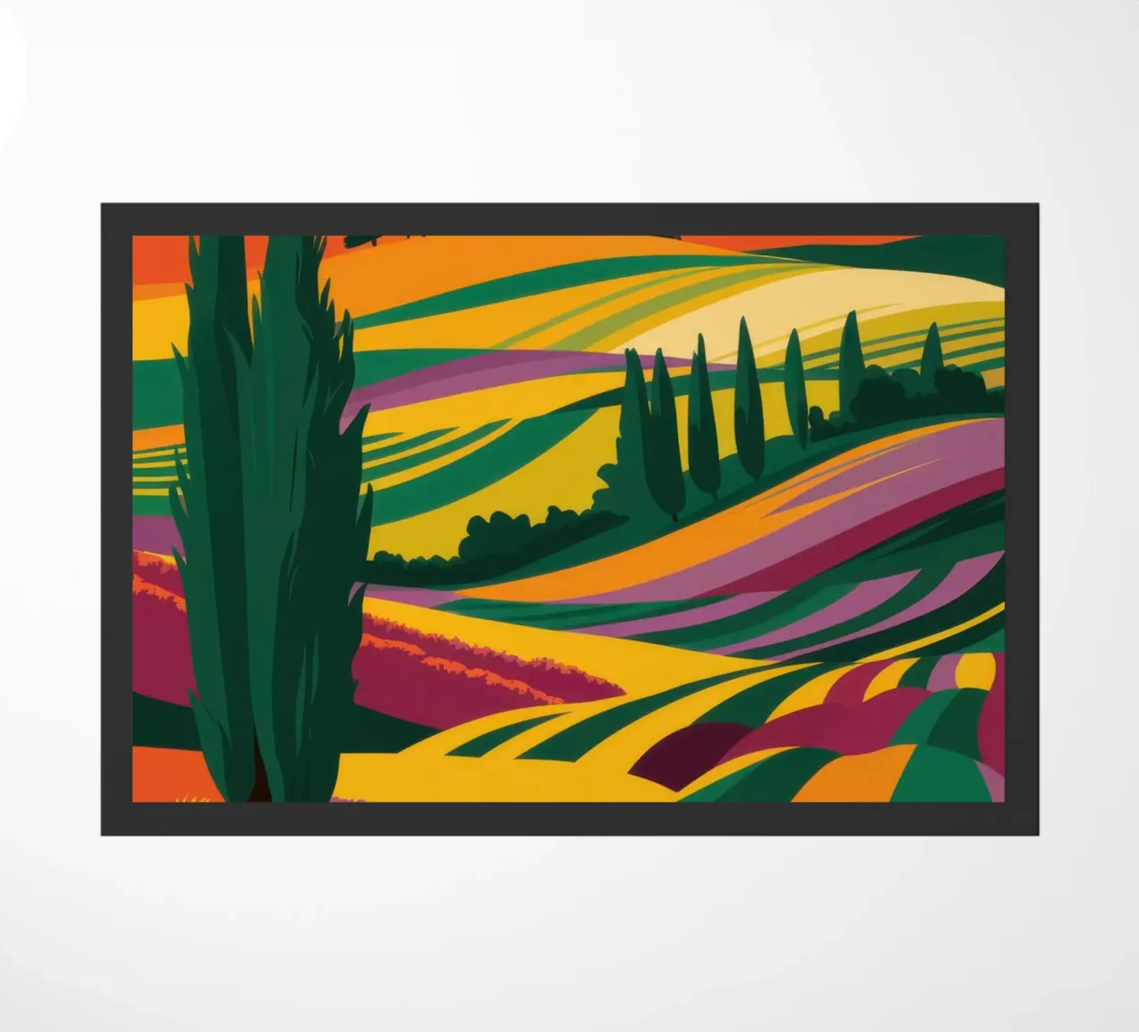 Colline toscane baciate dal sole zerbino da Ink Pulse
