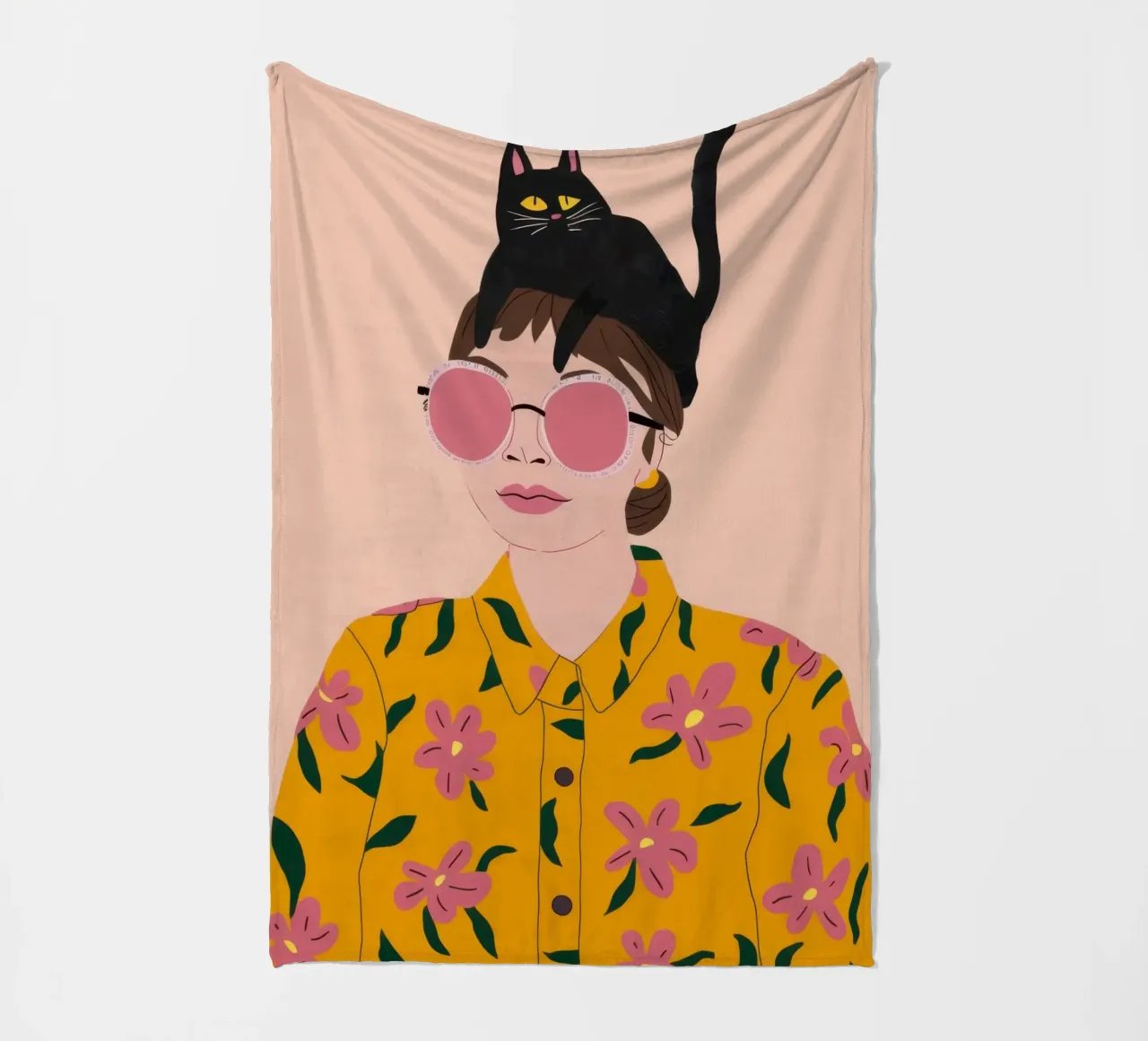 Chic Feline Fascinator coperta in pile da Dream Gesso
