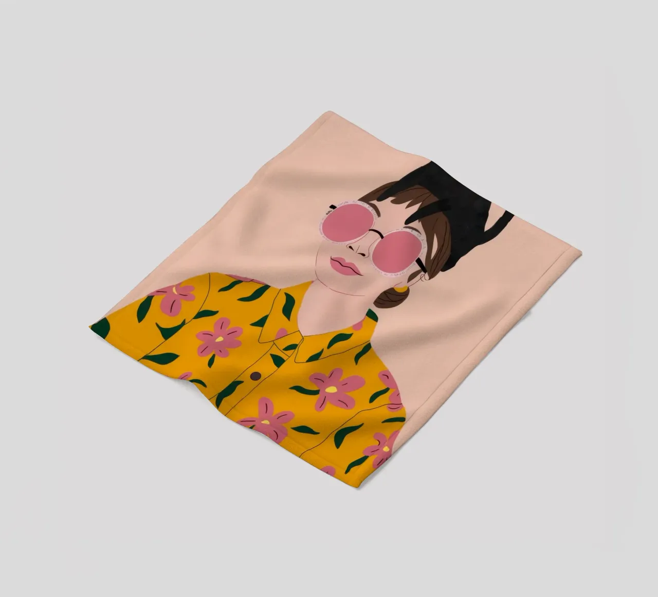 Chic Feline Fascinator coperta in pile da Dream Gesso