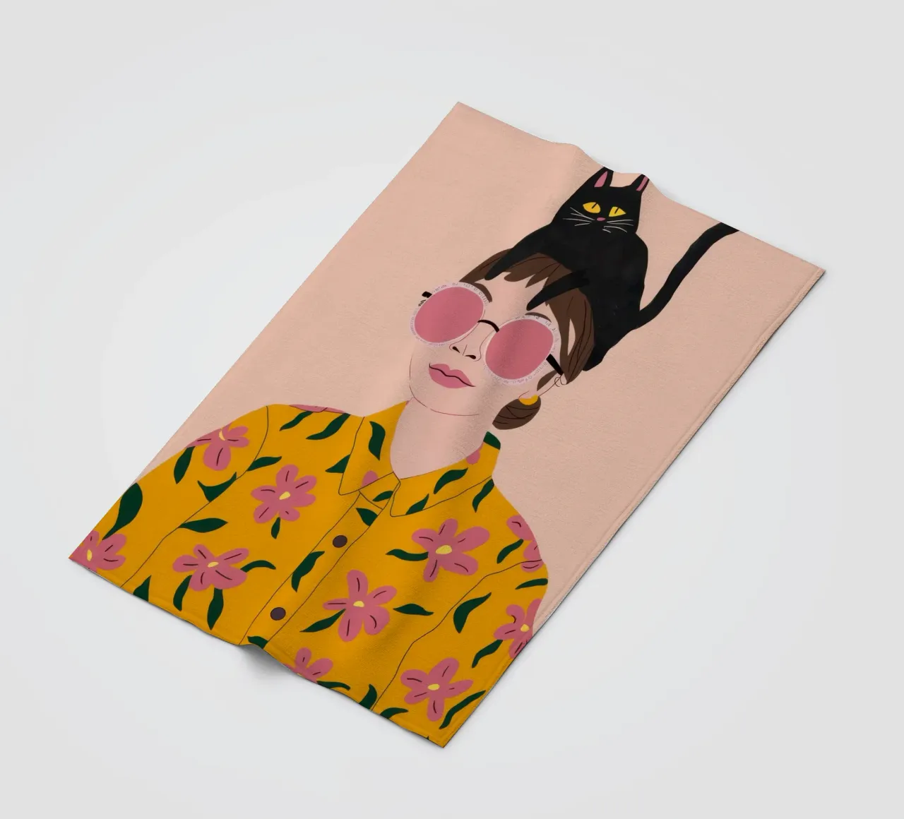 Chic Feline Fascinator coperta in pile da Dream Gesso