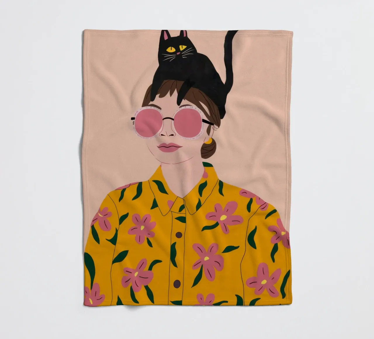 Chic Feline Fascinator coperta in pile da Dream Gesso