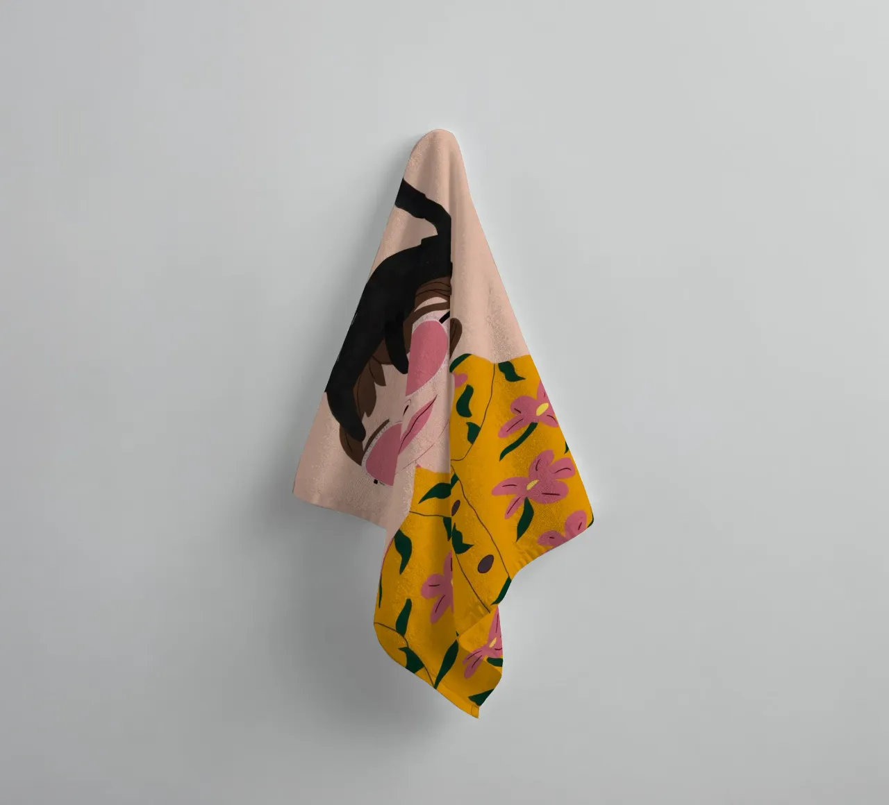 Chic Feline Fascinator towel by Dream Gesso