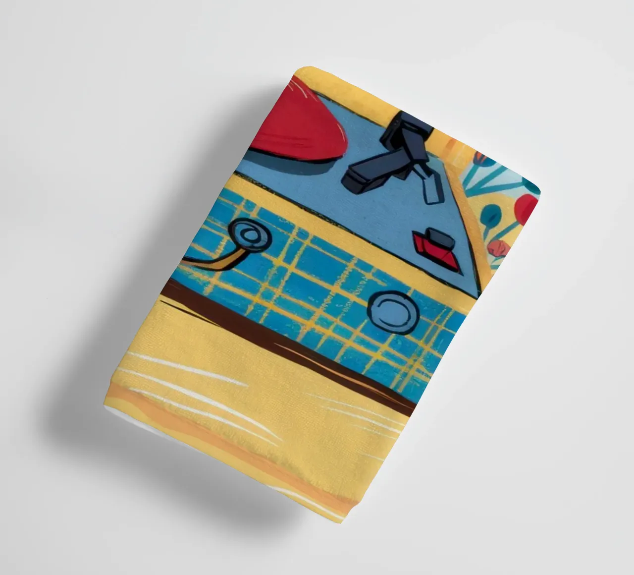 Vinyl Heartbeat Song towel by Prism Ritual