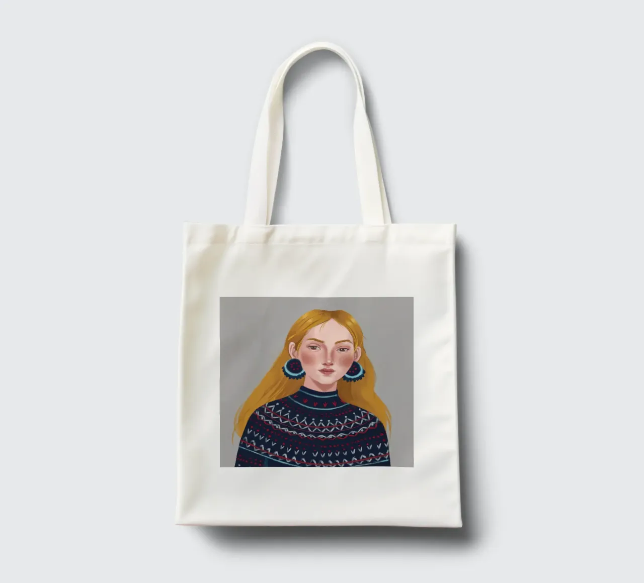 Maglione nordico Serenity borsa in juta da Giant Foxs
