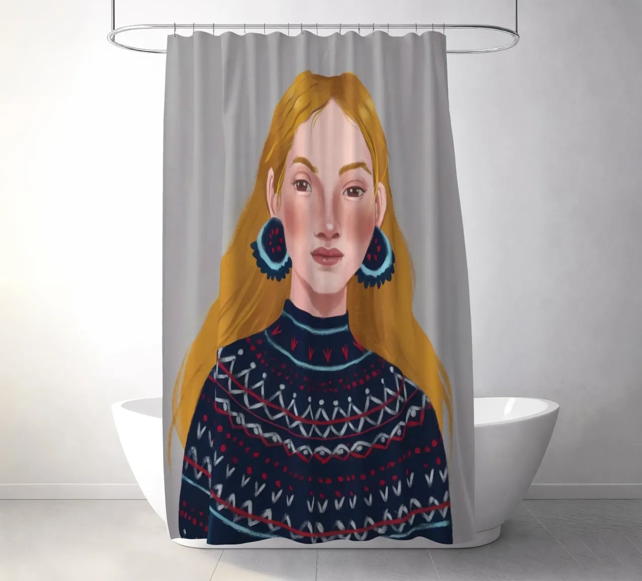 Maglione nordico Serenity tenda da doccia da Giant Foxs